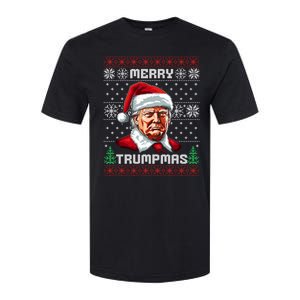 Merry Trumpmas Santa Claus Trump Christmas Ugly Christmas Softstyle CVC T-Shirt