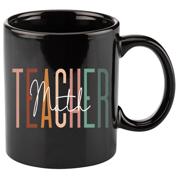 Math Teacher Squad Team Coach Mathematics 11oz C Handle Ceramic Mug