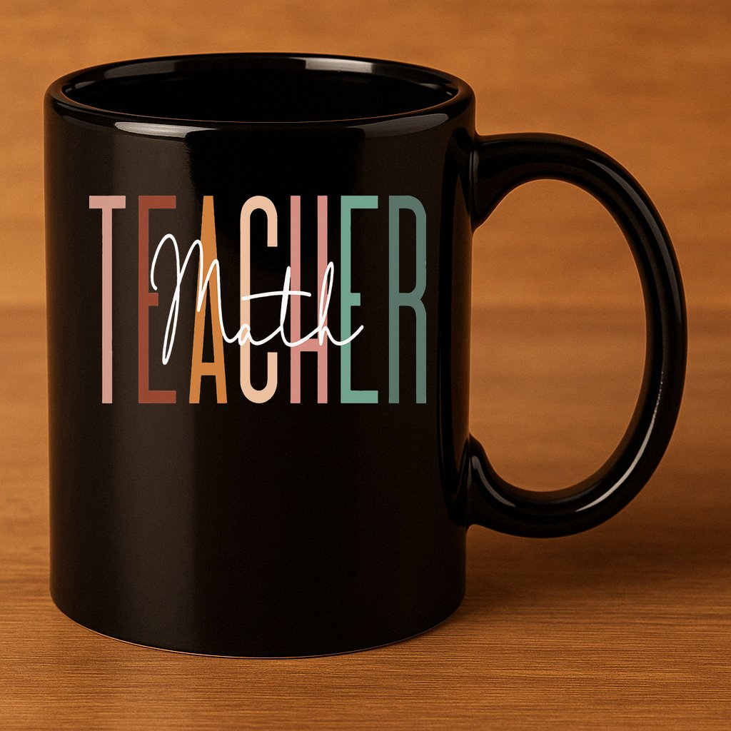 Math Teacher Squad Team Coach Mathematics 11oz C Handle Ceramic Mug