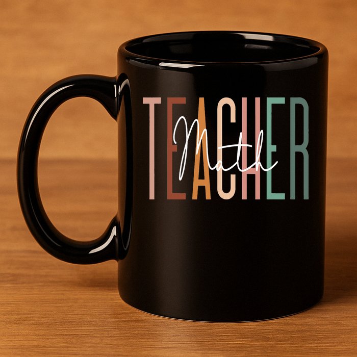 Math Teacher Squad Team Coach Mathematics 11oz C Handle Ceramic Mug