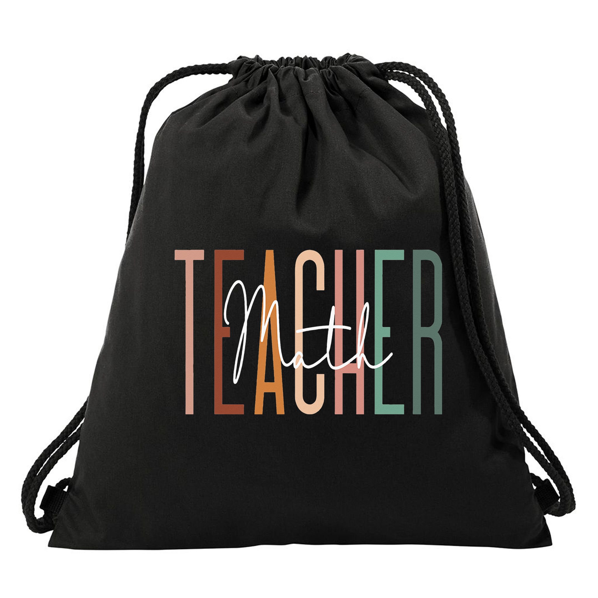 Math Teacher Squad Team Coach Mathematics Drawstring Bag