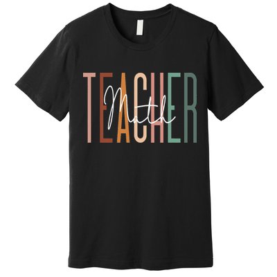 Math Teacher Squad Team Coach Mathematics Premium T-Shirt