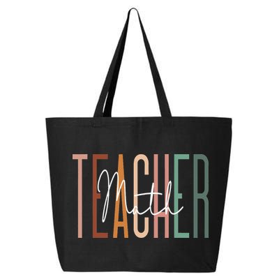 Math Teacher Squad Team Coach Mathematics 25L Jumbo Tote