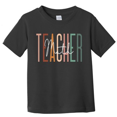 Math Teacher Squad Team Coach Mathematics Toddler T-Shirt