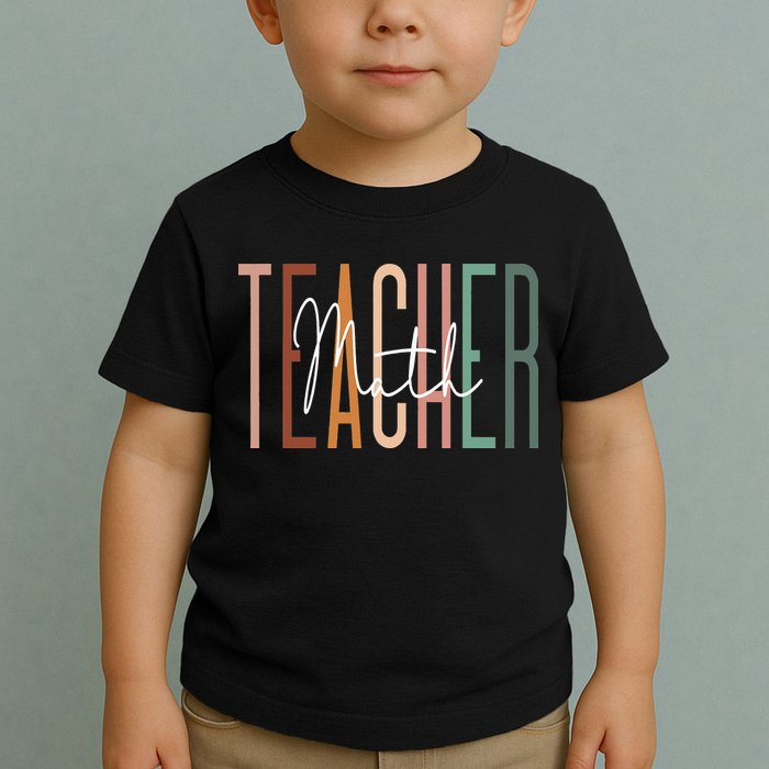 Math Teacher Squad Team Coach Mathematics Toddler T-Shirt