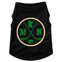 Mn The State Of Hockey Player Retro Minnesota Mn Ice Hockey Doggie Tank