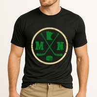 Mn The State Of Hockey Player Retro Minnesota Mn Ice Hockey Cooling Performance Crew T-Shirt