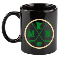 Mn The State Of Hockey Player Retro Minnesota Mn Ice Hockey 11oz C Handle Ceramic Mug