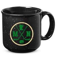 Mn The State Of Hockey Player Retro Minnesota Mn Ice Hockey 15oz Campfire Ceramic Mug