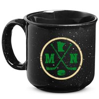 Mn The State Of Hockey Player Retro Minnesota Mn Ice Hockey 15oz Campfire Ceramic Mug