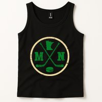 Mn The State Of Hockey Player Retro Minnesota Mn Ice Hockey Tank Top