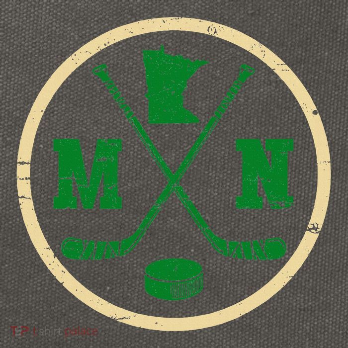 Mn The State Of Hockey Player Retro Minnesota Mn Ice Hockey Cotton Canvas Backpack