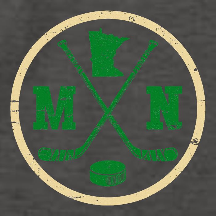 Mn The State Of Hockey Player Retro Minnesota Mn Ice Hockey Vector Backpack
