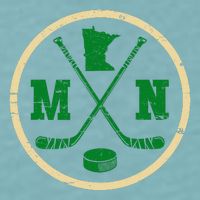 Mn The State Of Hockey Player Retro Minnesota Mn Ice Hockey Sueded Cloud Jersey T-Shirt