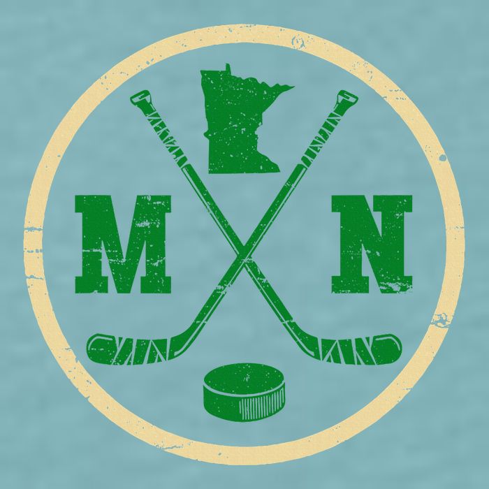 Mn The State Of Hockey Player Retro Minnesota Mn Ice Hockey Sueded Cloud Jersey T-Shirt