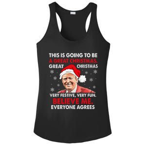 Merry Trumpmas Santa Trumpchristmas Pajamas Funny Ladies PosiCharge Competitor Racerback Tank