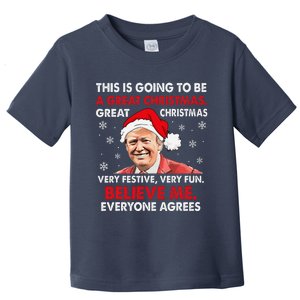 Merry Trumpmas Santa Trumpchristmas Pajamas Funny Toddler T-Shirt