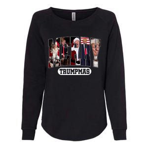 Merry Trumpmas Santa Trump Christmas Pajamas Funny Sweatshirt Womens California Wash Sweatshirt