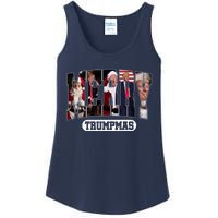 Merry Trumpmas Santa Trump Christmas Pajamas Funny Sweatshirt Ladies Essential Tank