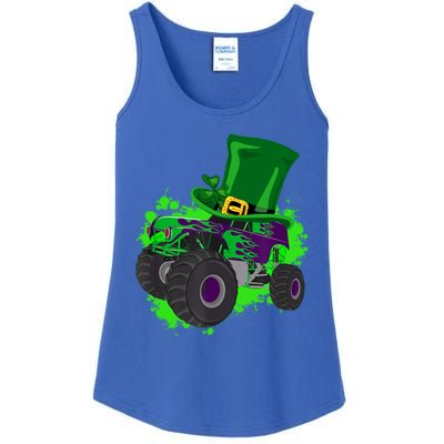 Monster Trucks St Patrick's Day Adults And Cool Gift Ladies Essential Tank