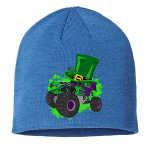 Monster Trucks St Patrick's Day Adults And Cool Gift Sustainable Beanie