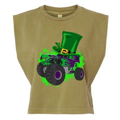 Monster Trucks St Patrick's Day Adults And Cool Gift Garment-Dyed Women's Muscle Tee