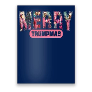 Merry Trumpmas Santa Trump Christmas Pajamas Funny Poster