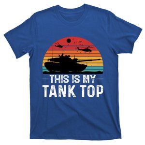 Military Tank Sunset Graphic T-Shirt