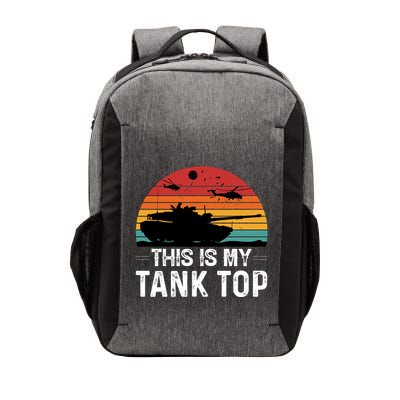 Military Tank Sunset Graphic Vector Backpack