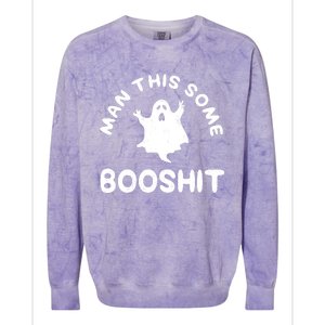 Man This Some Booshit Funny Halloween Colorblast Crewneck Sweatshirt