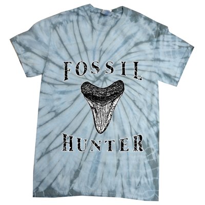 Megalodon Tooth Sharks Tooth Fossil Hunter Paleontologist Tie-Dye T-Shirt