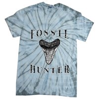 Megalodon Tooth Sharks Tooth Fossil Hunter Paleontologist Tie-Dye T-Shirt