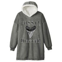 Megalodon Tooth Sharks Tooth Fossil Hunter Paleontologist Hooded Wearable Blanket