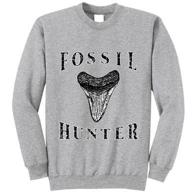 Megalodon Tooth Sharks Tooth Fossil Hunter Paleontologist Tall Sweatshirt