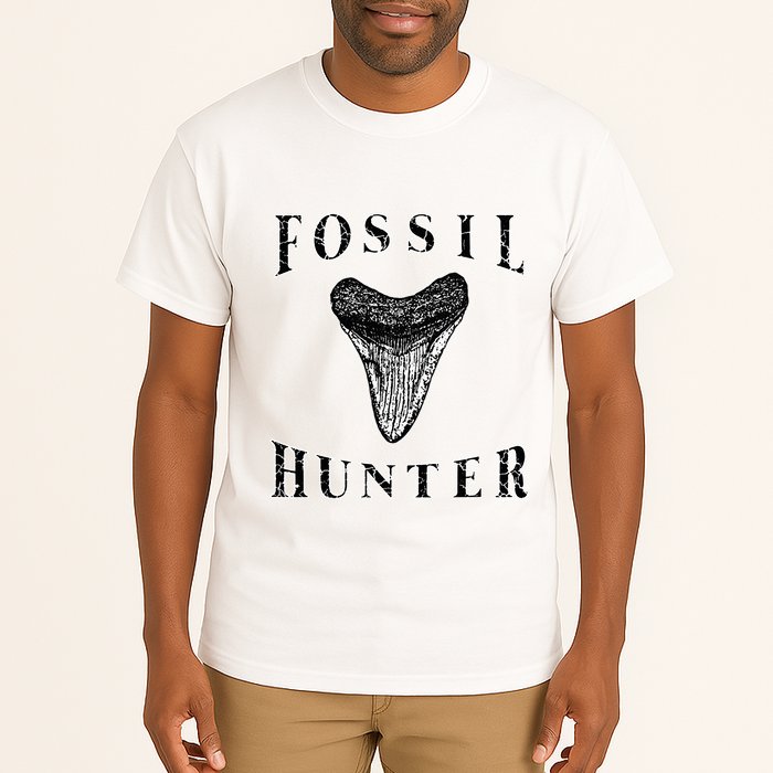 Megalodon Tooth Sharks Tooth Fossil Hunter Paleontologist Tall T-Shirt