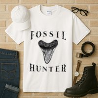 Megalodon Tooth Sharks Tooth Fossil Hunter Paleontologist Tall T-Shirt