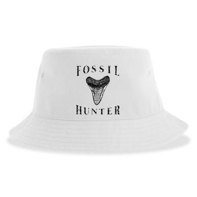 Megalodon Tooth Sharks Tooth Fossil Hunter Paleontologist Sustainable Bucket Hat