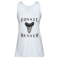 Megalodon Tooth Sharks Tooth Fossil Hunter Paleontologist Ladies Essential Flowy Tank