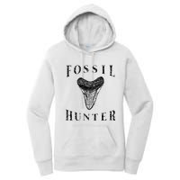 Megalodon Tooth Sharks Tooth Fossil Hunter Paleontologist Women's Pullover Hoodie