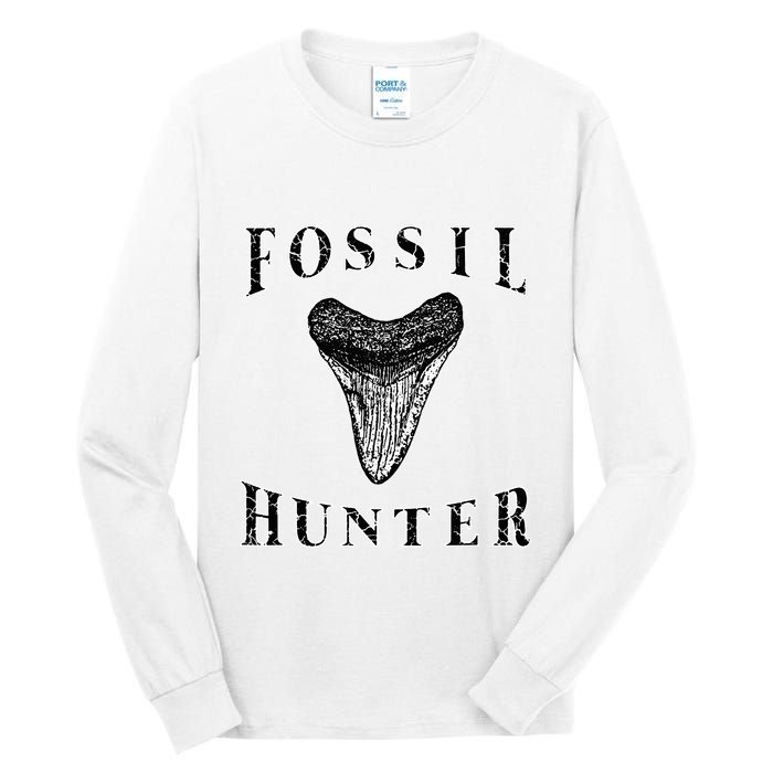 Megalodon Tooth Sharks Tooth Fossil Hunter Paleontologist Tall Long Sleeve T-Shirt