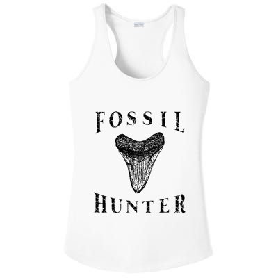 Megalodon Tooth Sharks Tooth Fossil Hunter Paleontologist Ladies PosiCharge Competitor Racerback Tank