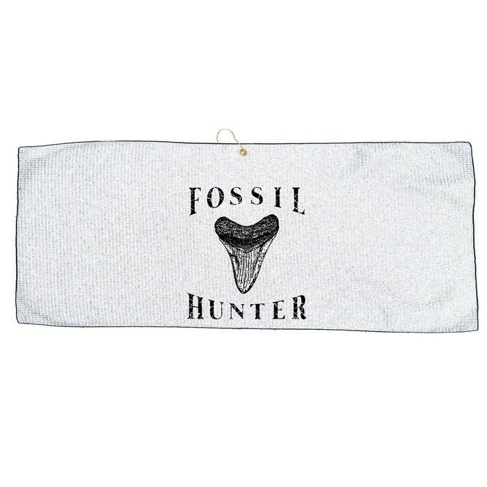 Megalodon Tooth Sharks Tooth Fossil Hunter Paleontologist Large Microfiber Waffle Golf Towel