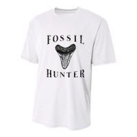 Megalodon Tooth Sharks Tooth Fossil Hunter Paleontologist Youth Performance Sprint T-Shirt