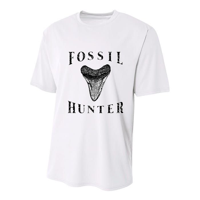 Megalodon Tooth Sharks Tooth Fossil Hunter Paleontologist Youth Performance Sprint T-Shirt