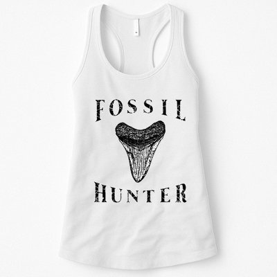Megalodon Tooth Sharks Tooth Fossil Hunter Paleontologist Womens Tank Top