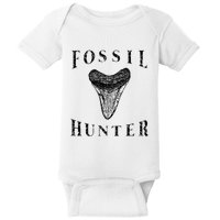 Megalodon Tooth Sharks Tooth Fossil Hunter Paleontologist Baby Bodysuit