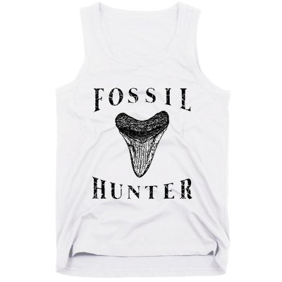 Megalodon Tooth Sharks Tooth Fossil Hunter Paleontologist Tank Top