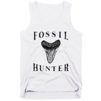 Megalodon Tooth Sharks Tooth Fossil Hunter Paleontologist Tank Top