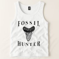 Megalodon Tooth Sharks Tooth Fossil Hunter Paleontologist Tank Top
