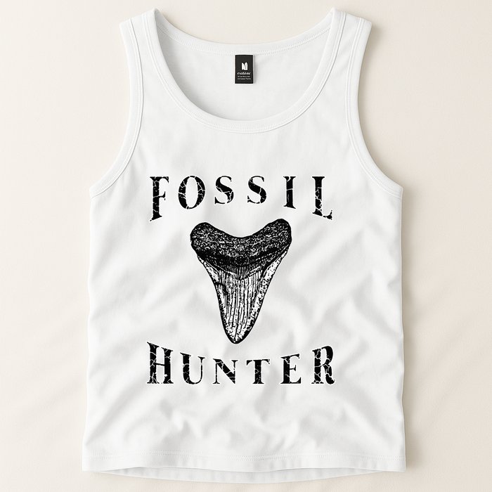 Megalodon Tooth Sharks Tooth Fossil Hunter Paleontologist Tank Top